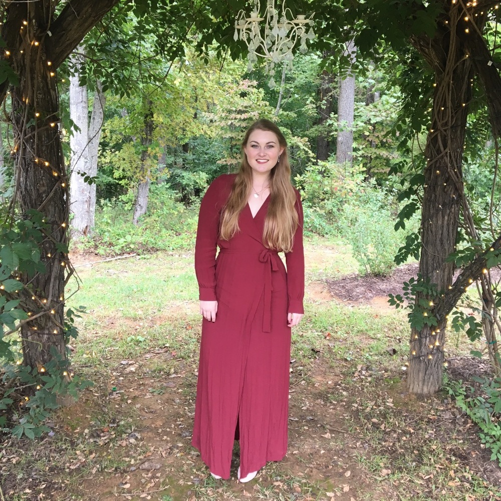 Perfect Long-sleeve Wrap Dress